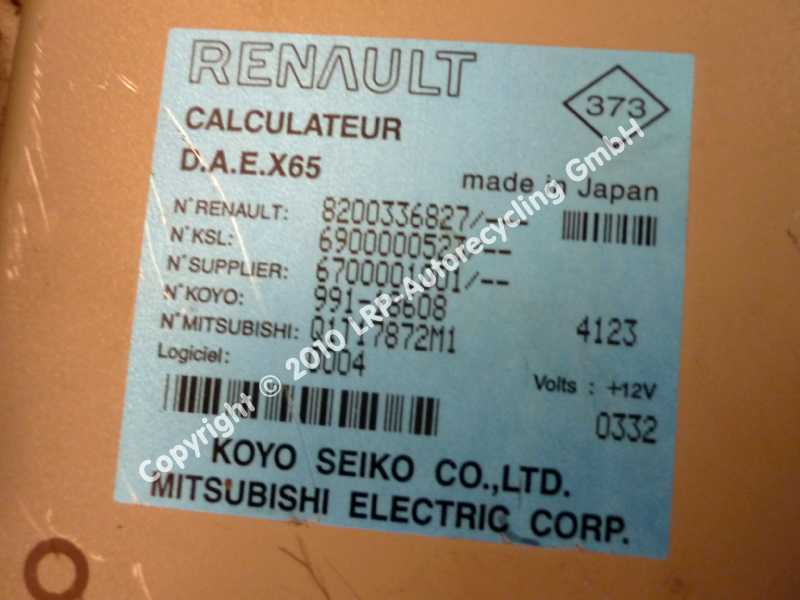 Lenksaeule M Motor 8200089298 Renault Clio Ii BJ: 2004